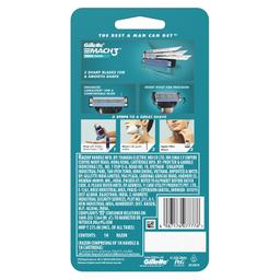 Gillette Mach 3 Razor for men Most Comfortable shave| 3 blade Razor for men | Anti-Friction Blades for safe shave | Lubricating Strip for smooth shave & sensitive skin | Metal Handle & Superior Grip