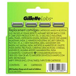 Gillette Labs Shaving Blades for Men – Pack of 4 Cartridges