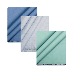 EX- Raymond Men's Wool Blended Unstitched 3.25m Suit Length 1, Organic Fusion 100%  Linen shirt fabrics  Pack of  3