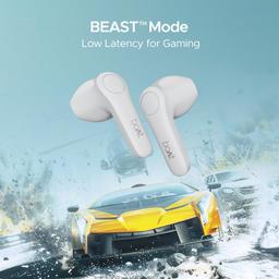 boAt Airdopes Atom 81 Pro Truly Wireless in Ear Ear Buds w/ 100hrs of Playtime, 4 Mics with ENx™, Beast™ Mode with 50ms Low Latency, 13mm Drivers, IWP™ Tech, ASAP™ Charge(Ivory Elegance)