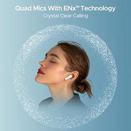 boAt Airdopes Atom 81 Pro Truly Wireless in Ear Ear Buds w/ 100hrs of Playtime, 4 Mics with ENx™, Beast™ Mode with 50ms Low Latency, 13mm Drivers, IWP™ Tech, ASAP™ Charge(Ivory Elegance)