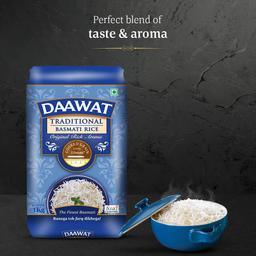 Daawat Traditional Basmati Rice 1Kg| Premuim Aromatic Rice| Aged upto 2 Years