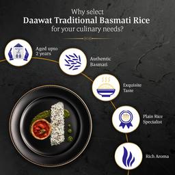Daawat Traditional Basmati Rice 1Kg| Premuim Aromatic Rice| Aged upto 2 Years