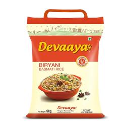 Daawat Devaaya, Long & Fluffy Grains Biryani Basmati Rice Bag, 5 Kg