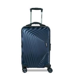 Carriall Notch Navy Blue Polycarbonate Luggage Bag for Travel (Small) | Suitcase for Travel & Business | 8 Spinner Wheels, Anti Theft & Inbuilt Weighing Scale | Travel Suitcase for Men & Women