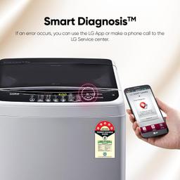 LG 8 Kg 5 Star Smart Inverter TurboDrum Fully Automatic Top Loading Washing  Machine, Silver