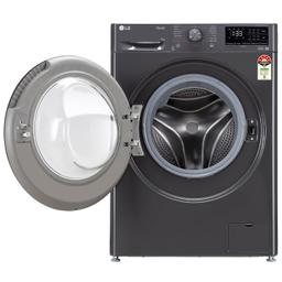 LG 7 Kg 5 Star AI Direct Drive Fully-Automatic Front Loading Washing Machine (FHV1207Z2M, Middle Black, Steam for Hygiene Wash)