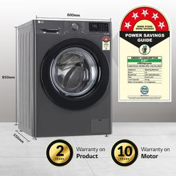 LG 8 Kg 5 Star Inverter AI Direct-Drive Touch Panel Fully Automatic Front Load Washing Machine,