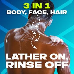 Axe Apollo 3 In 1 Body, Face & Hair Wash for Men, Long-Lasting Refreshing Sage & Cedarwood Fragrance for Up To 12hrs, Natural Origin Ingredients, No Parabens, Dermatologically Tested, 250ml