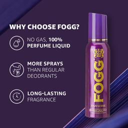 Fogg Paradise No Gas Deodorant for Women, Long-Lasting Perfume Body Spray, 150 ml