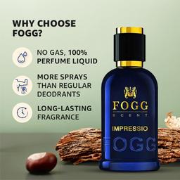 FOGG Men Spray Scent Impressio Perfume , Long-Lasting, Fresh & Powerful Fragrance Spray, Eau De Parfum, 100Ml
