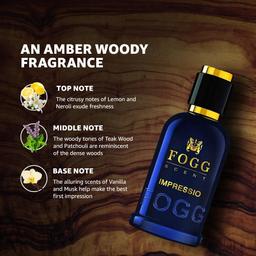 FOGG Men Spray Scent Impressio Perfume , Long-Lasting, Fresh & Powerful Fragrance Spray, Eau De Parfum, 100Ml