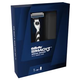 Gillette Mach3 Limited Edition Premium Gift Pack | 1 Gillette Mach3 Manual Razor, 1 Gillette Mach3 Cartridge, 1 Travel Case