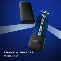 Gillette Mach3 Limited Edition Premium Gift Pack | 1 Gillette Mach3 Manual Razor, 1 Gillette Mach3 Cartridge, 1 Travel Case