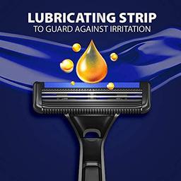 LetsShave Pro 2 Disposable Razor For Men, Pack of 5, Stainless Steel Shaving Blade Made In South Korea, Open Flow Twin Razor Blade With Pivot Head, Manual Shaving Razor for Men