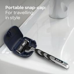 Gillette Mach3 Celebrations Gift Pack (Mens Grooming Kit with Mach3 Razor, Hygiene Cap, Cartridge & Foam), Men