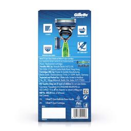 Gillette Sport 5-Blade No Slip Aquagrip Men’S Razor + 1 Cartridge