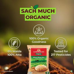 Aashirvaad Organic Atta, 5 kg, 100% Organic Whole Wheat Atta