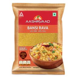 Aashirvaad Bansi Rava, 1 kg - Color sorted for quality and purity