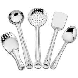 5 Pieces Stainless Steel Kitchen Tools Set for Kitchen Cooking and Serving,
