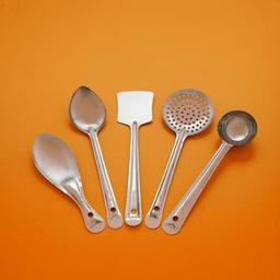 5 Pieces Stainless Steel Kitchen Tools Set for Kitchen Cooking and Serving,