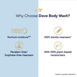 Dove Gentle Exfoliating Nourishing Body Wash, Mild Cleanser Moisturizes Skin, Balances Ph, For All Skin Type, 250 ml