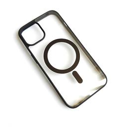 Back Cover for iPhone 16 Promax  (Transparent, Black, Pack of: 1)