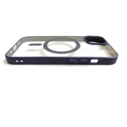 Back Cover for iPhone 16 Promax  (Transparent, Black, Pack of: 1)