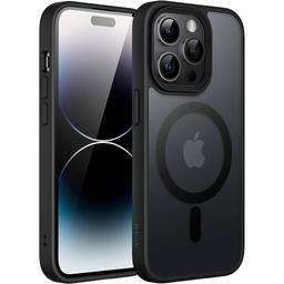 Back Cover for iPhone 16 Promax  (Transparent, Black, Pack of: 1)