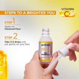 Garnier Skin Naturals, Face Serum, Increases Skin's Glow Instantly and Reduces Spots Overtime, Bright Complete Vitamin C Booster, 30 ml