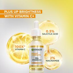 Garnier Skin Naturals, Face Serum, Increases Skin's Glow Instantly and Reduces Spots Overtime, Bright Complete Vitamin C Booster, 30 ml