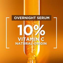Garnier Bright Complete Night Vitamin C Serum With 10% Pure Vitamin C for Bright Skin, PM Routine Vitamin C Serum Suitable For All Skin Types, 30ml