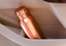 Copper Bottle, 900ml, Set Of 1  Brown