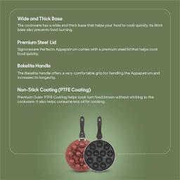 Signoraware Non-Stick Appapatram 12 Craters, 3.25mm
