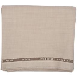 Vimal Men's Polyblend Beige Trouser Fabric