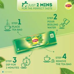 Lipton Clear & Light Green Tea Bags 100 Pcs