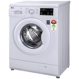 LG 7 Kg 5 Star Inverter Touch Panel Fully-Automatic Front Load Washing Machine with In-Built Heater (FHM1207SDW, White, 6 Motion Direct Drive, 1200 RPM & Steam)