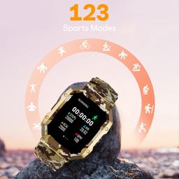 Fire-Boltt Cobra Smart Watch 1.78" Always-On AMOLED Display, Army Grade Strong Build, Bluetooth Calling with 123 Sports Modes, 60 Hz Refresh Rate, IP68 Rating