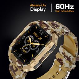 Fire-Boltt Cobra Smart Watch 1.78" Always-On AMOLED Display, Army Grade Strong Build, Bluetooth Calling with 123 Sports Modes, 60 Hz Refresh Rate, IP68 Rating