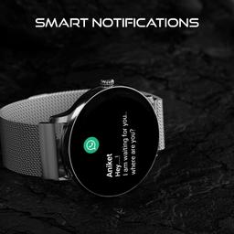 Fire-Boltt Phoenix Ultra Luxury Stainless Steel, Bluetooth Calling Smart Watch, AI Voice Assistant, Metal Body with 120+ Sports Modes, SpO2, Heart Rate Monitoring (Silver)