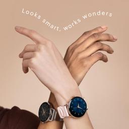 Noise Twist Go Round dial Smartwatch with BT Calling, 1.39" Display, Metal Build, 100+ Watch Faces, IP68, Sleep Tracking, 100+ Sports Modes, 24/7 Heart Rate Monitoring (Black Link)