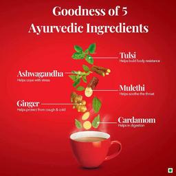 Brooke Bond Red Label Natural Care Tea, with 5 Ayurvedic Ingredients, 100 g