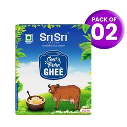 Sri Sri TATTVA shuddhta ka naam Cow Ghee - 500ml (Pack of 2)(Only Bangalore)