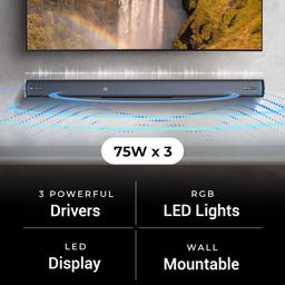 Zebronics Juke bar 9550 pro 5.2 Soundbar (625 Watts), Dolby Audio, Dual Wireless Subwoofer & Satellite,