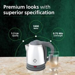 Philips HD 9363/02 1.2 L Kettle with 25% thicker body for longer life, triple safe auto cut off