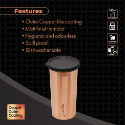 Signoraware Pride Copper Coated Matte Tumbler 370 ml