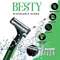 Kai Japan Razor for Men K-2, Green, 20 g (Pack of 10)