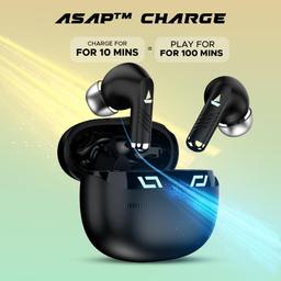 boAt Immortal 101 TWS in Ear Earbuds with Beast Mode(40Ms Low Latency), 30 Hrs Playtime, Blazing LEDs, Quad Mics with Enx?? Tech, ASAP?? Charge & Btv5.3(Black Sabre)