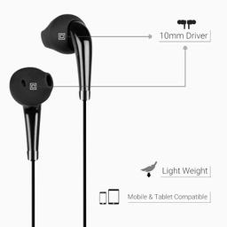 Zebronics Zeb-Calyx Wired in Ear Earphones with Mic (Black)