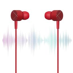 ZEBRONICS Zeb-Buds C2 in Ear Type C Wired Earphones with Mic, Braided 1.2 Metre Cable, Metallic Design, 10mm Drivers, in Line Mic & Volume Controller (Red)